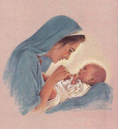 Mary playing with Jesus