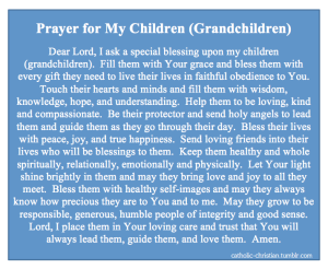 Prayer for Children and Grandchildren